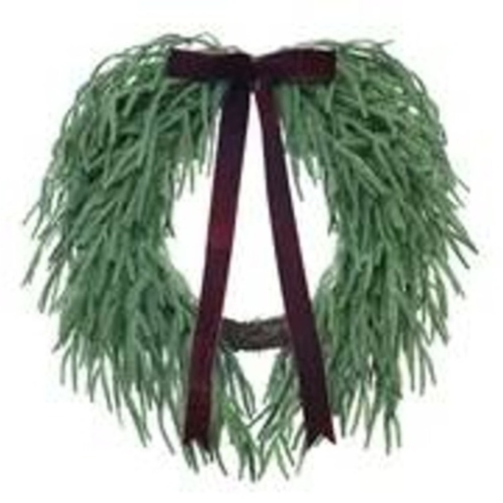 My Texas House 22" Evergreen Natural Feel Norfolk Christmas Wreath